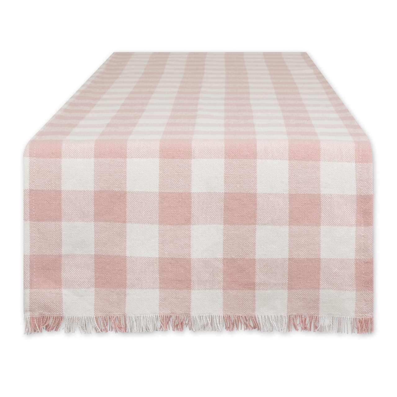 DII® 108" Heavyweight Check Fringed Table Runner